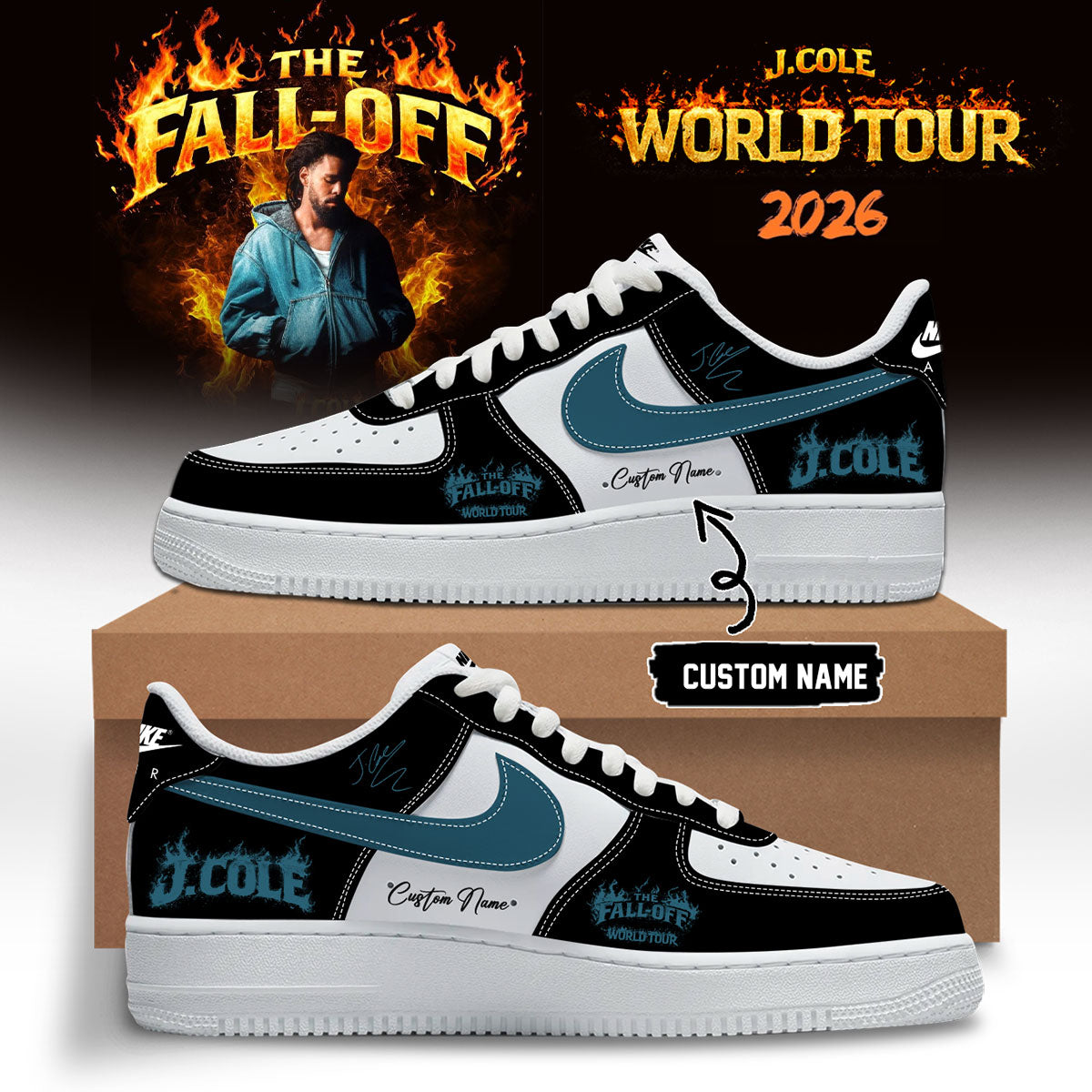 J. Cole - "The Fall-Off Tour" – Limited Edition Signature Shoes 5