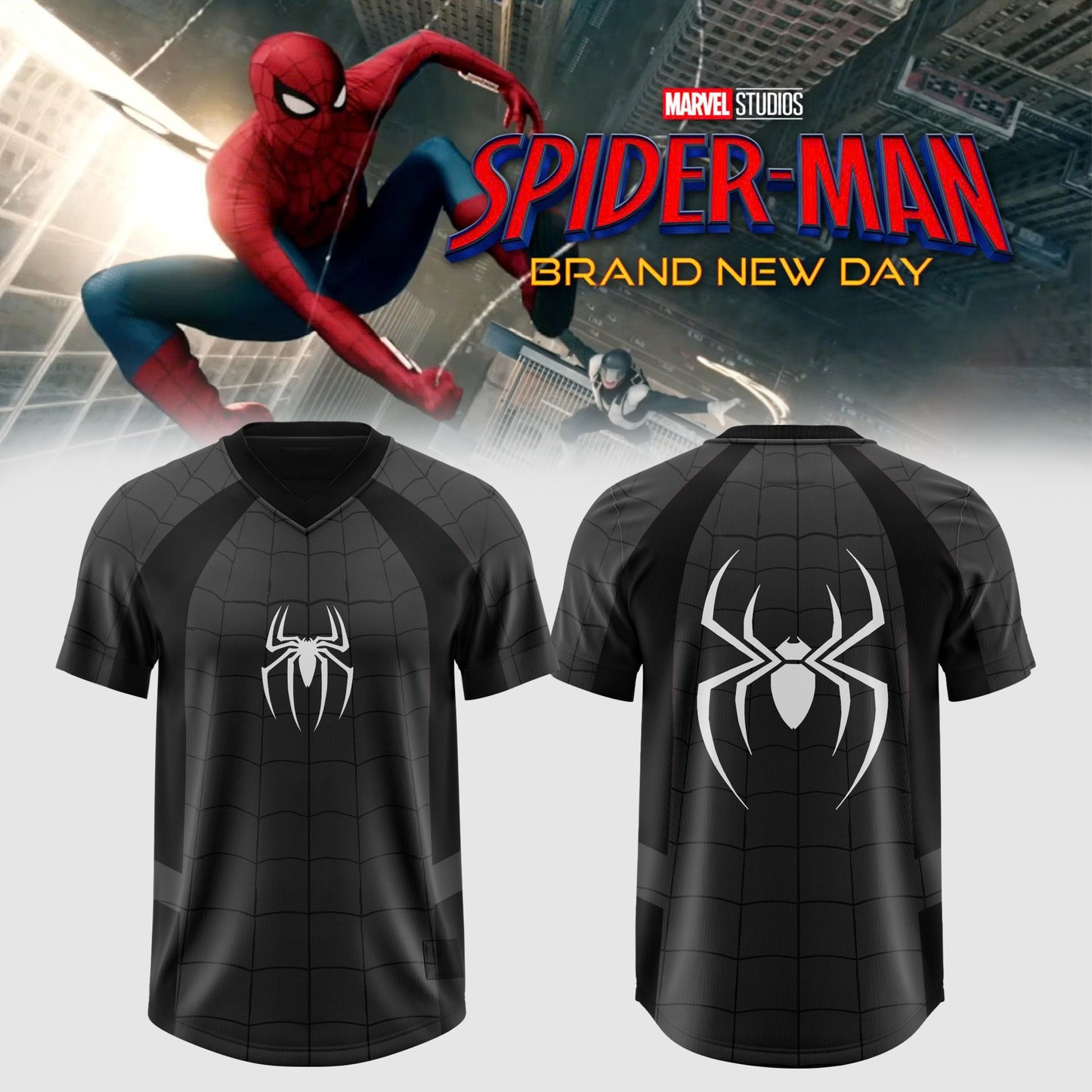 SPIDER-MAN: BRAND NEW DAY Exclusive Oversized Jersey - Black&Grey