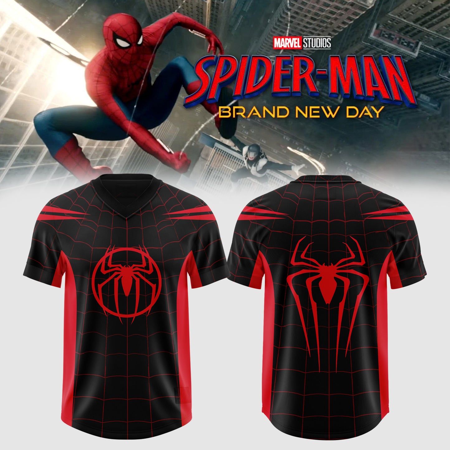 SPIDER-MAN: BRAND NEW DAY Exclusive Oversized Jersey - Black&Red