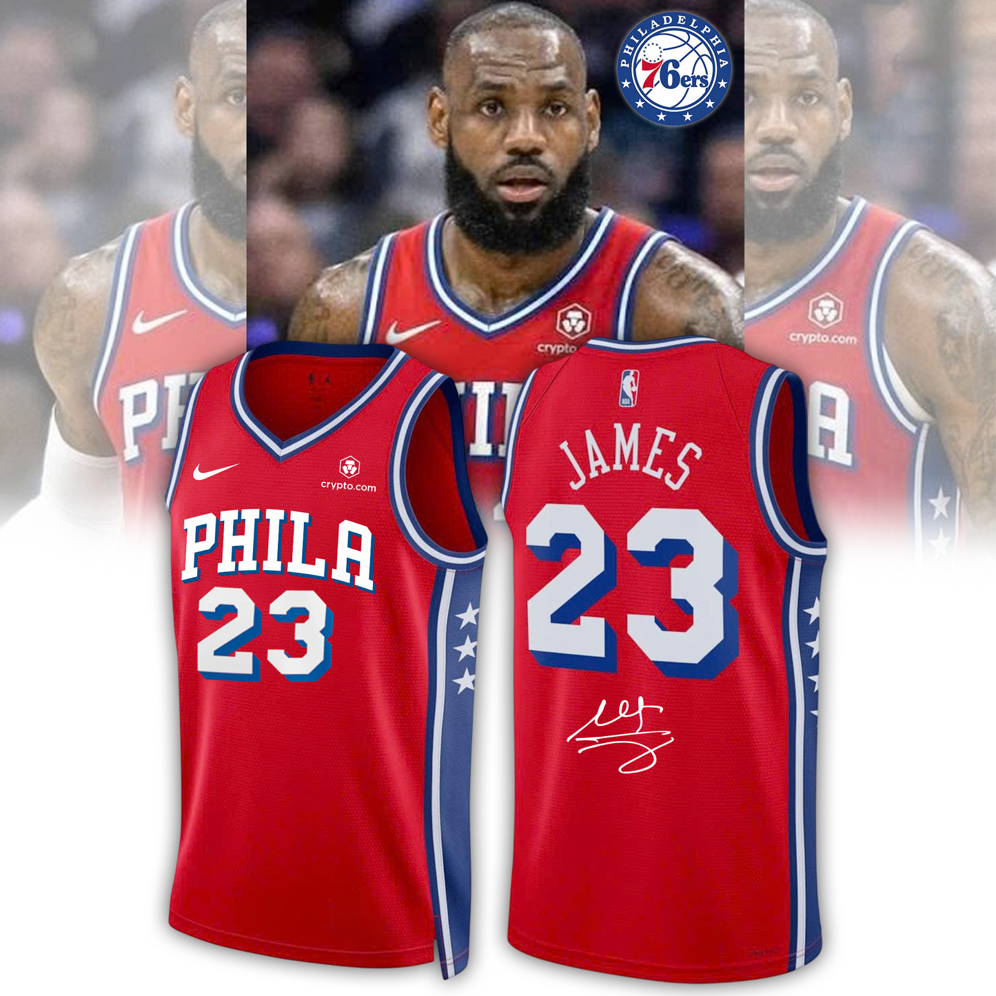 ,,LeBron James Philadelphia 76ers Limited Edition Signature – Jersey