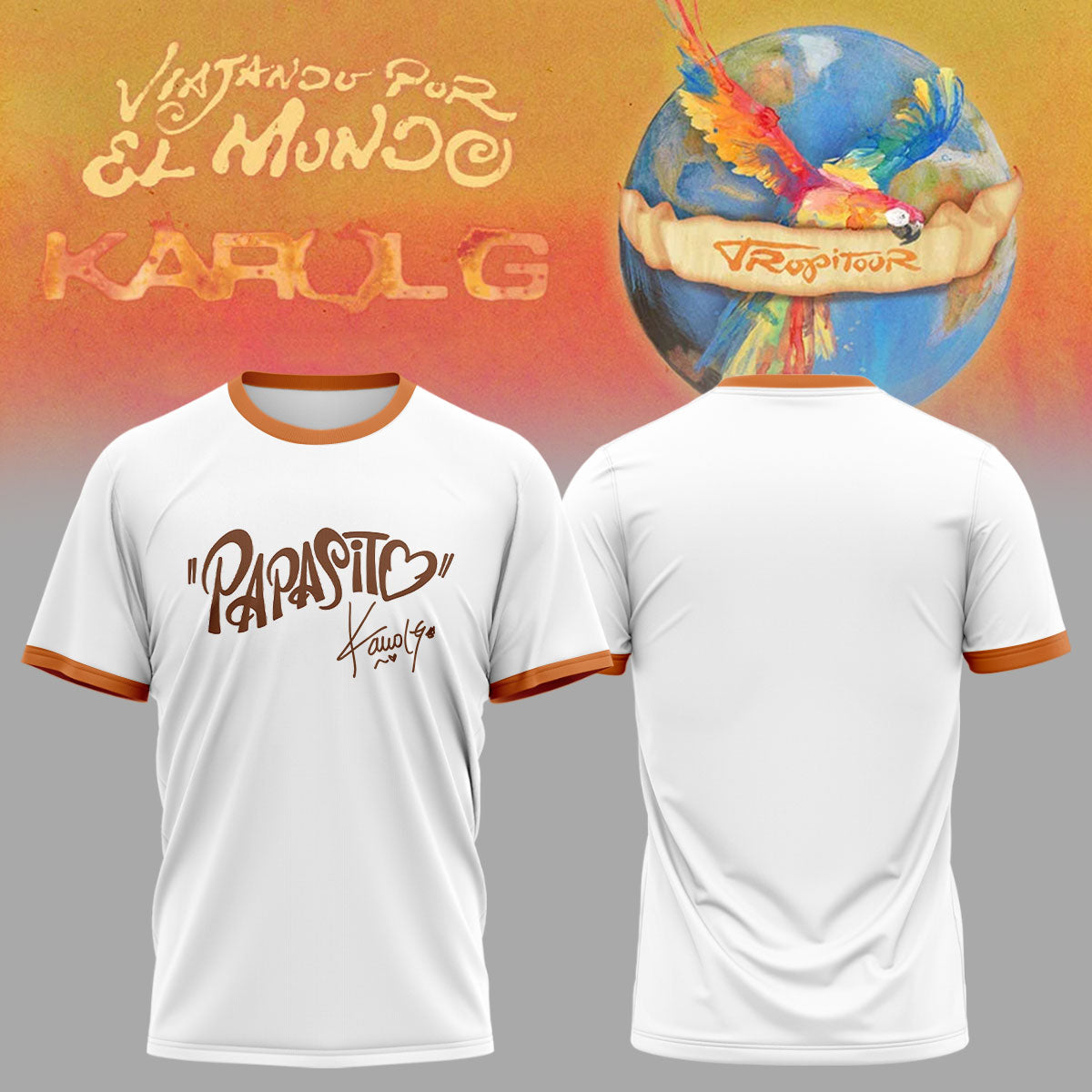 KaRol G ''VIAJANDO POR EL MUNDO TROPITOUR'' Limited Edition Signature – Tshirt