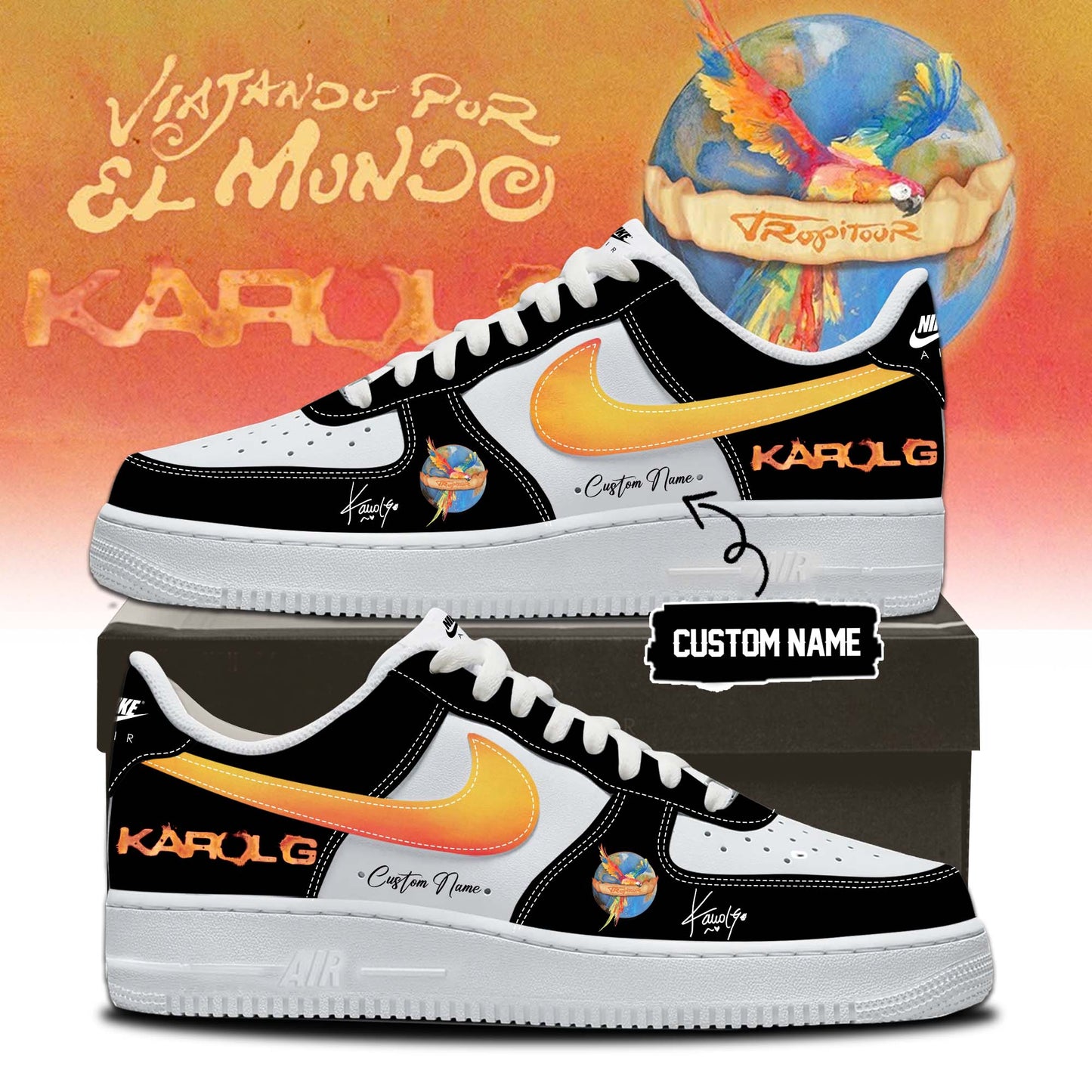 ,,KaRol G ”VIAJANDO POR EL MUNDO TROPITOUR” Limited Edition Signature - Shoes 2