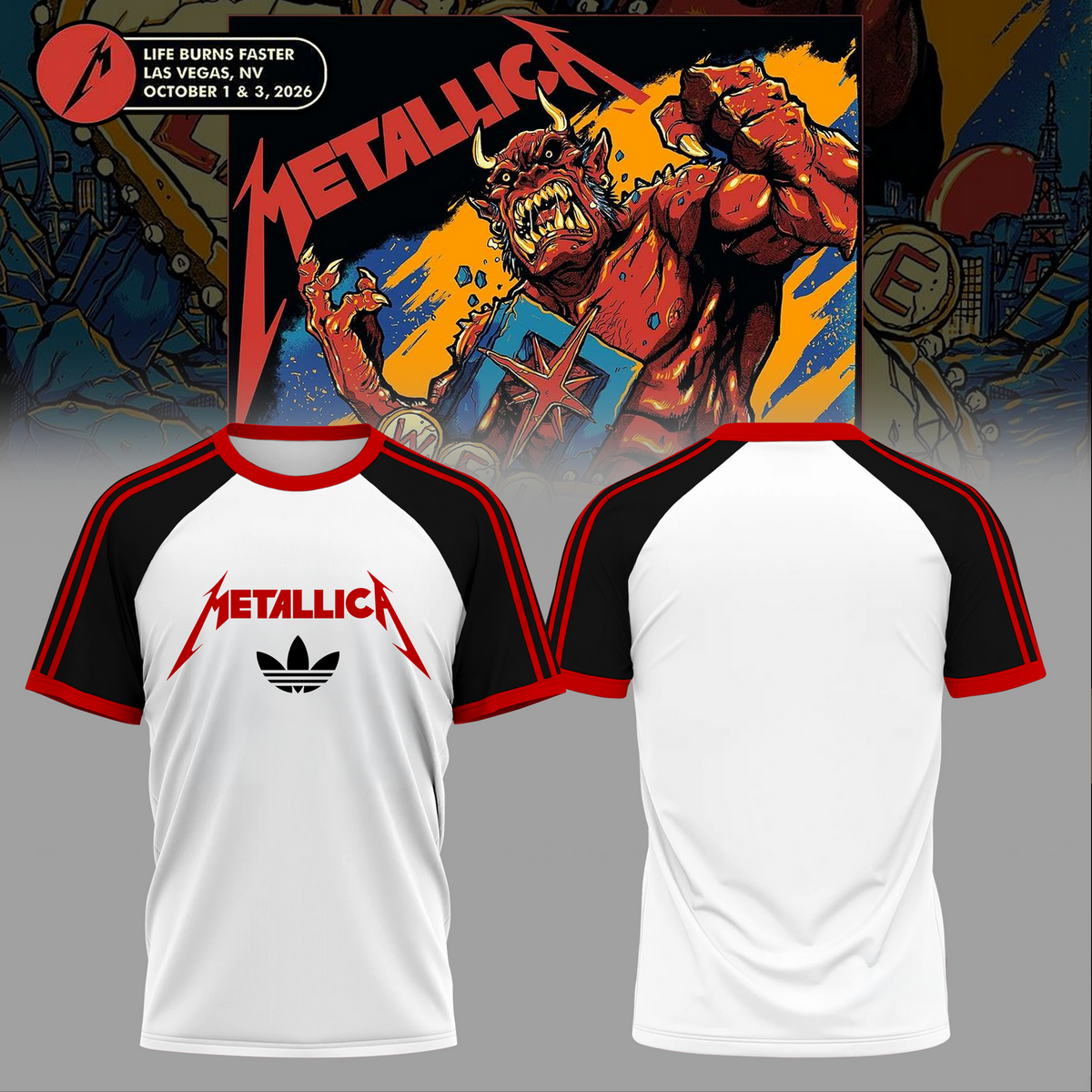 Life Burns Faster, Las Vegas - M72 World Tour T-shirt 9