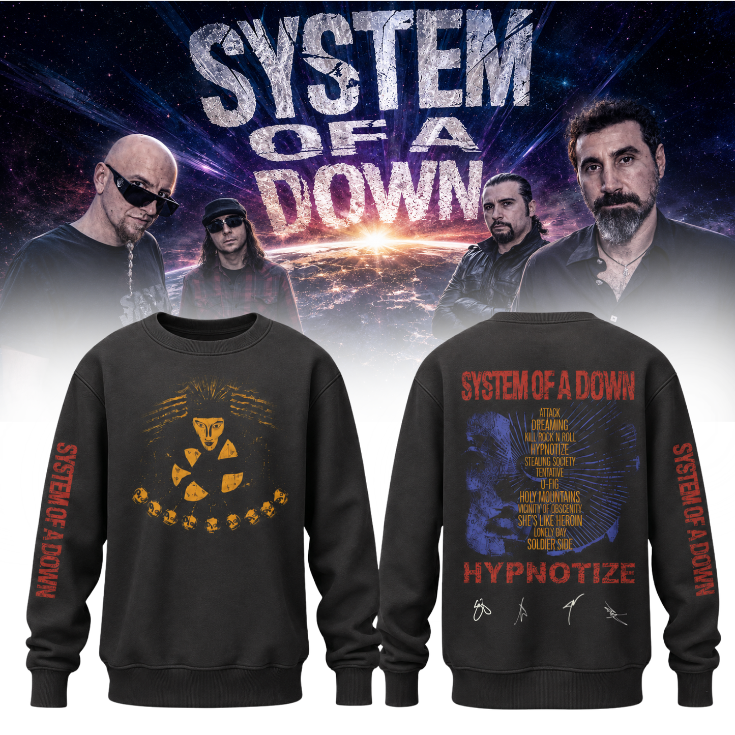 System of a Down “Europe / UK Stadium Tour 2026” - Sweatshirt