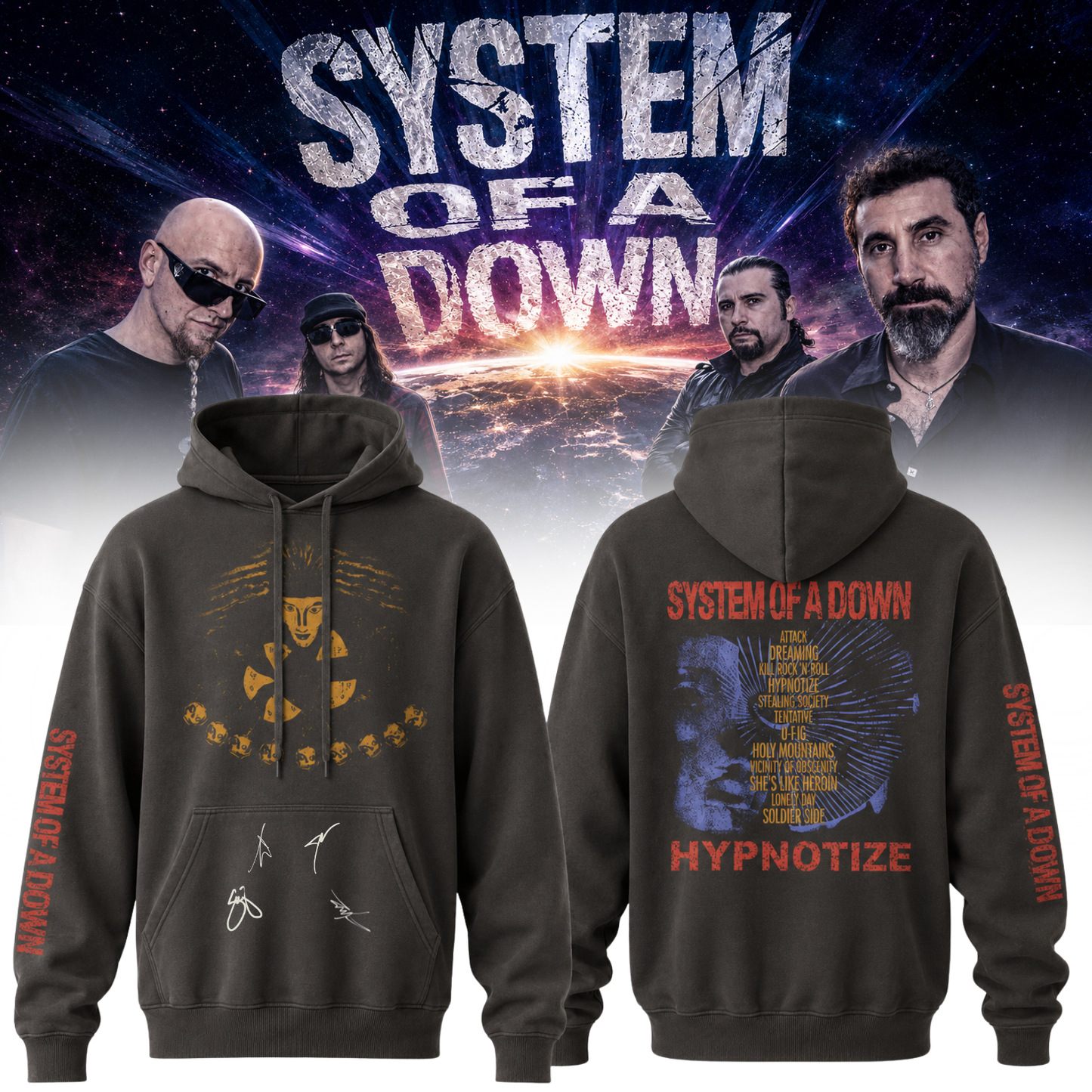 ,System of a Down “Europe / UK Stadium Tour 2026” Signature Limited Edition – Hoodie