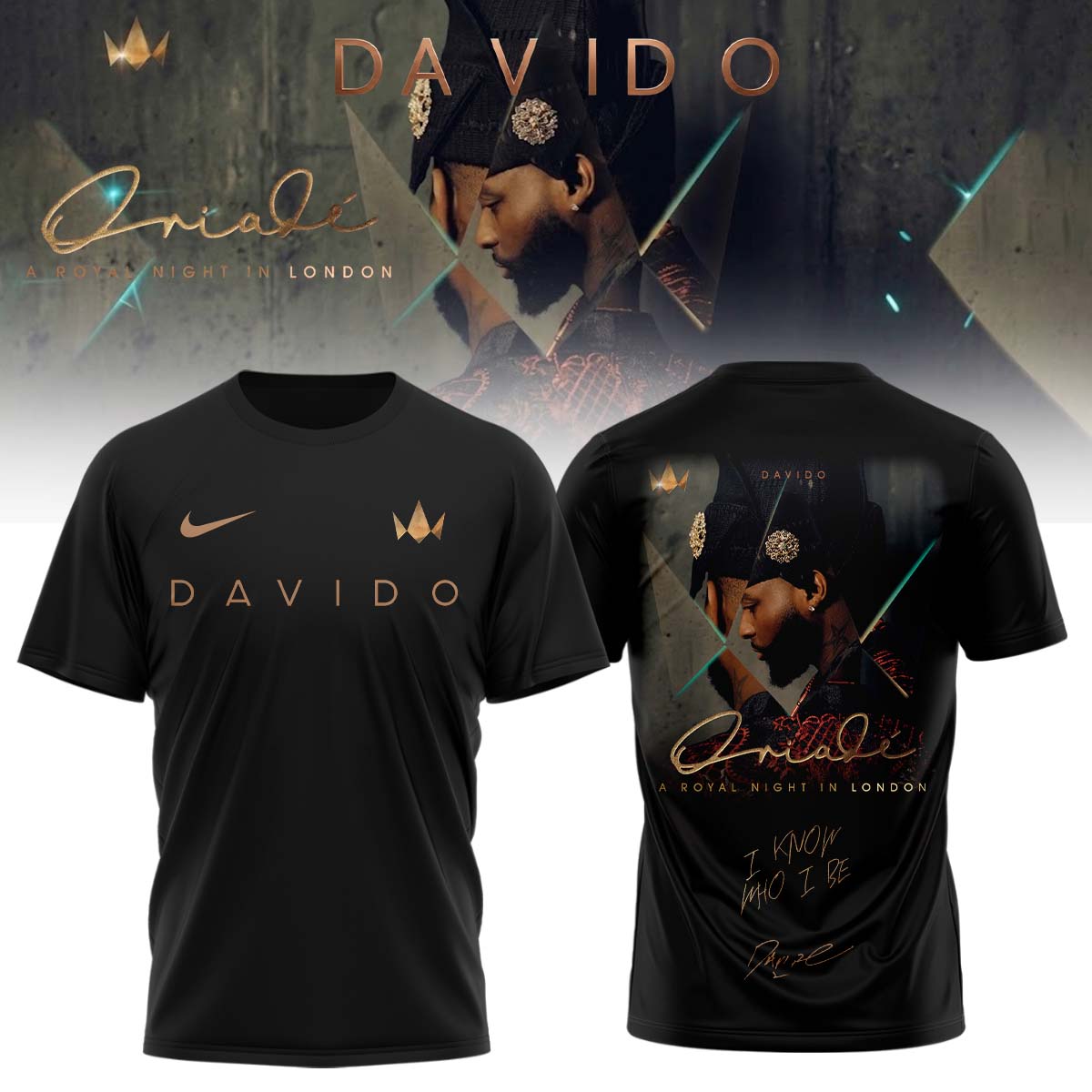 .Davido "A Royal Night In London" 2026 Limited Edition Signature – Shirt