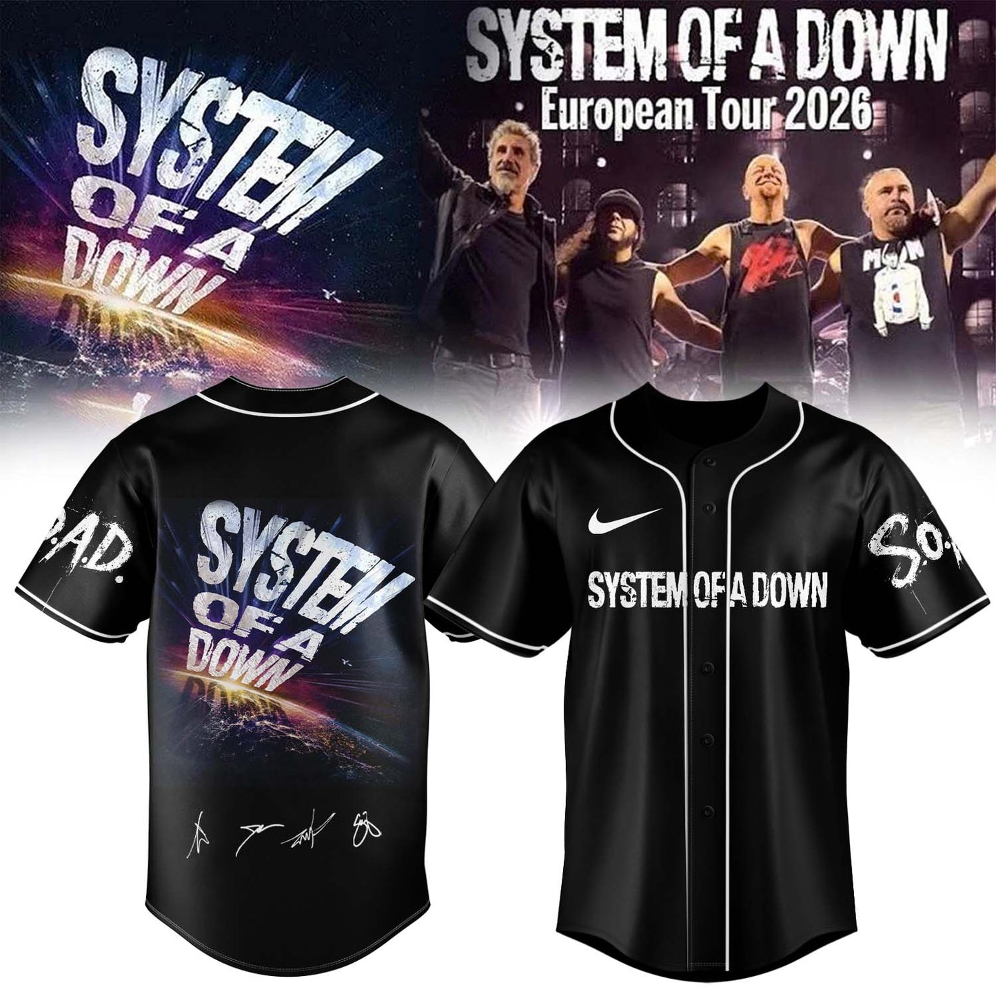 System of a Down signed Jersey