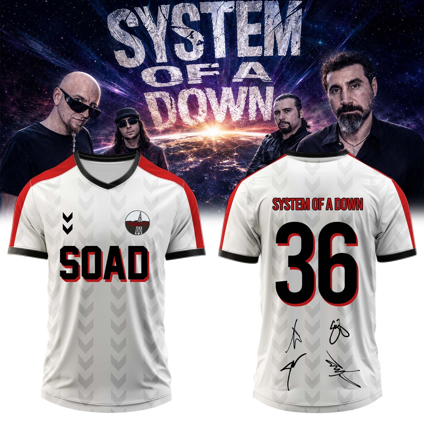 .System of a Down “Europe / UK Stadium Tour 2026” Signature Limited Edition - Jersey