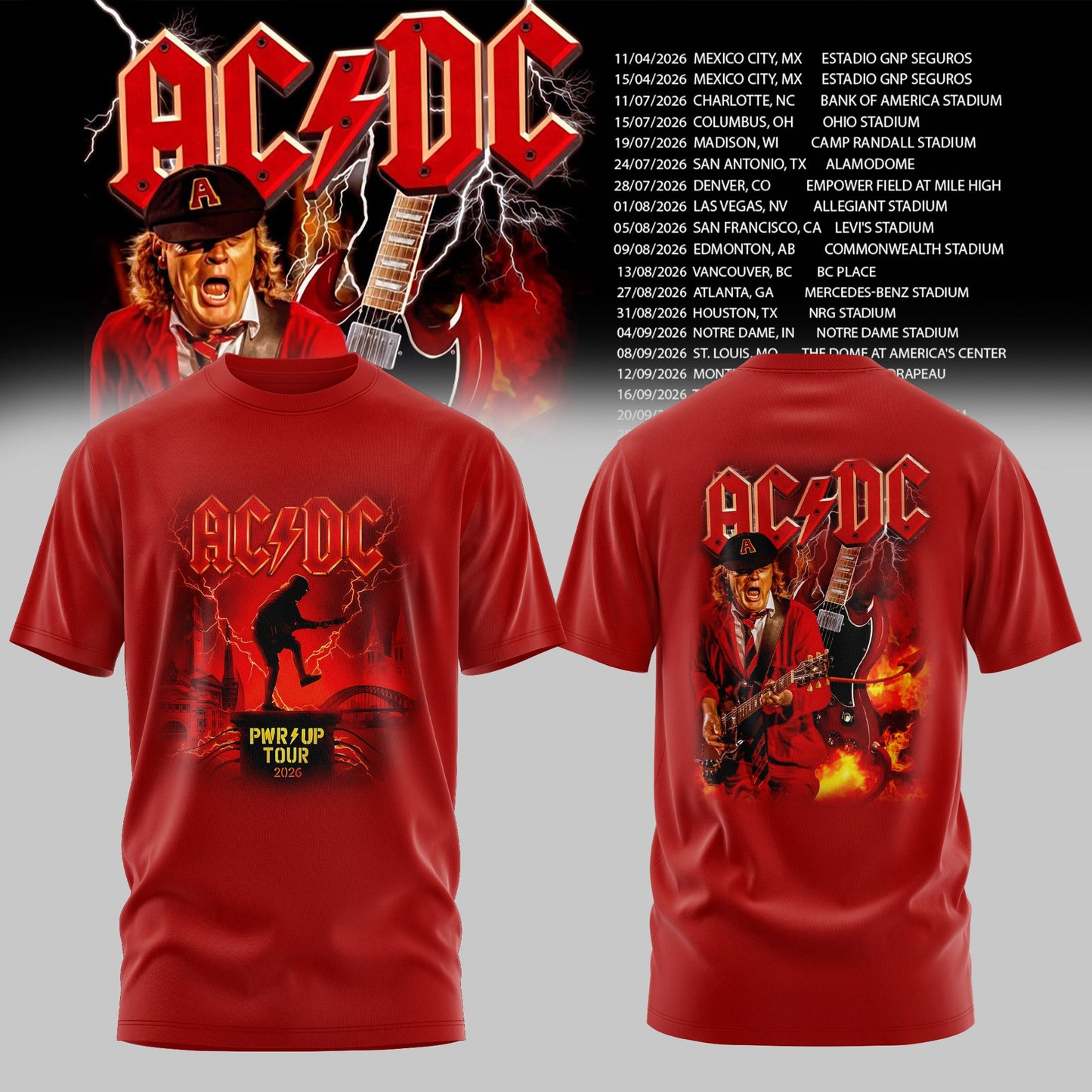 AC/DC 2026 T-SHIRT COLLECTION IS HERE ⚡