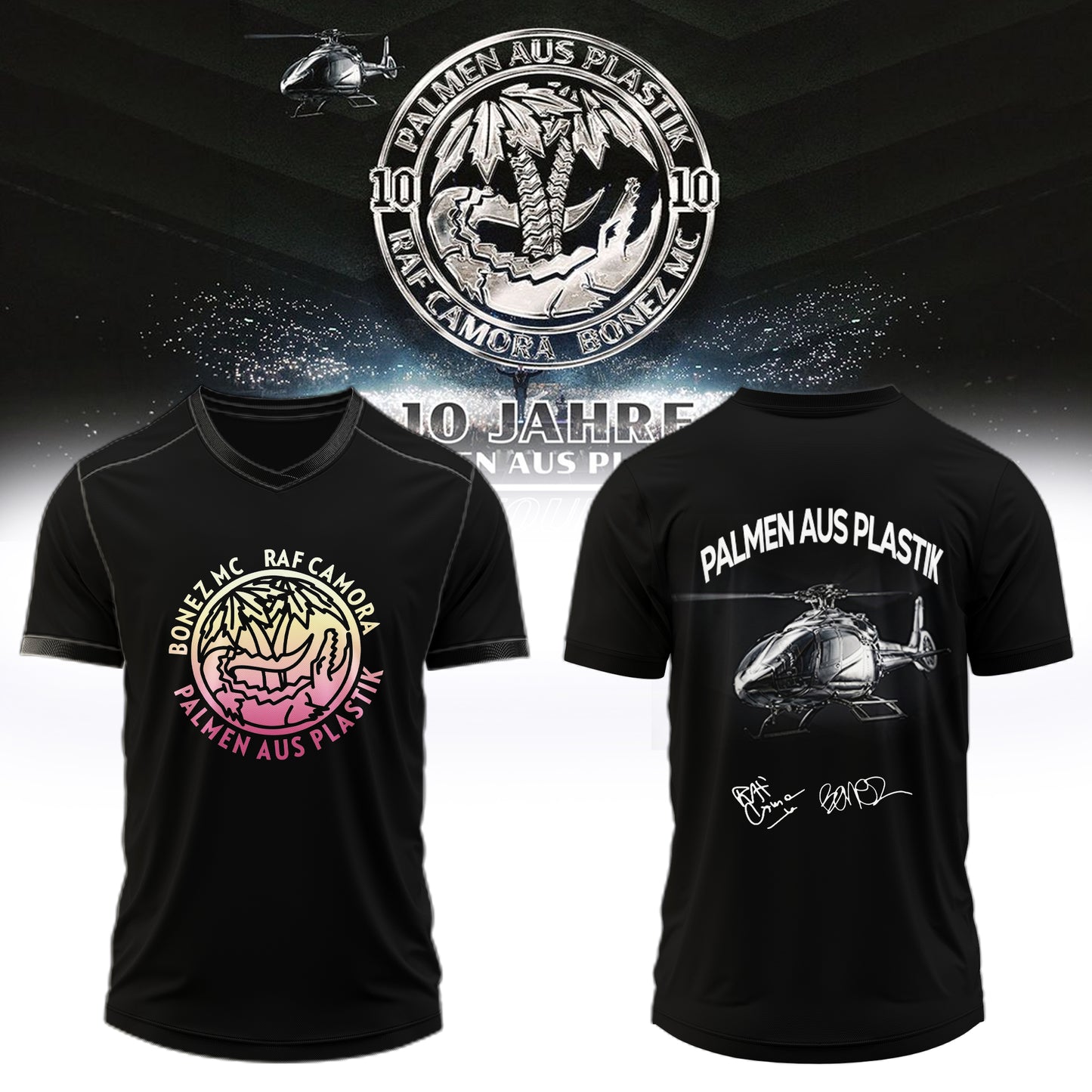 _.,RAF Camora & Bonez MC "10 Jahre Palmen aus Plastik Tour" . Limited Edition Signature Jersey