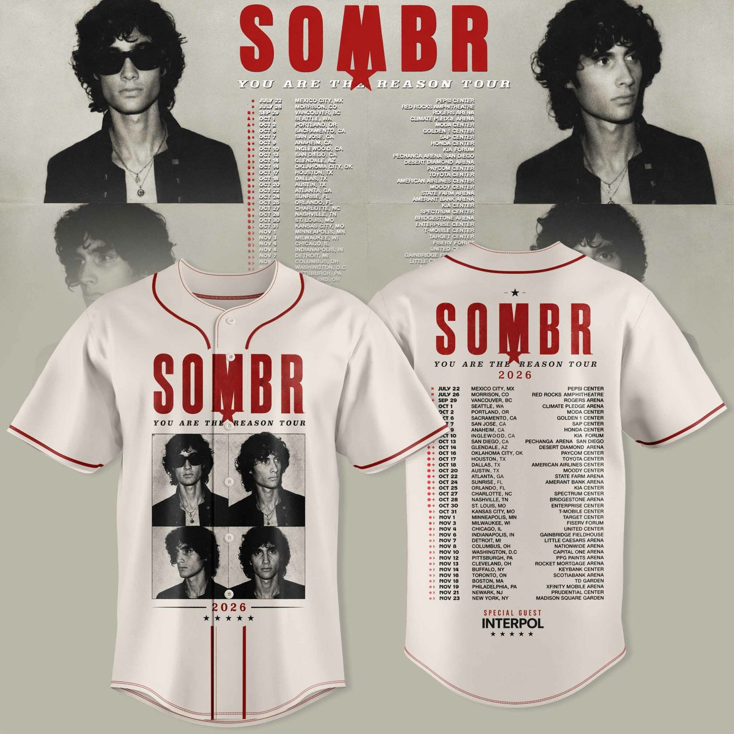 You Are The Reason Tour Premium 3D Baseball Jersey - Style 1