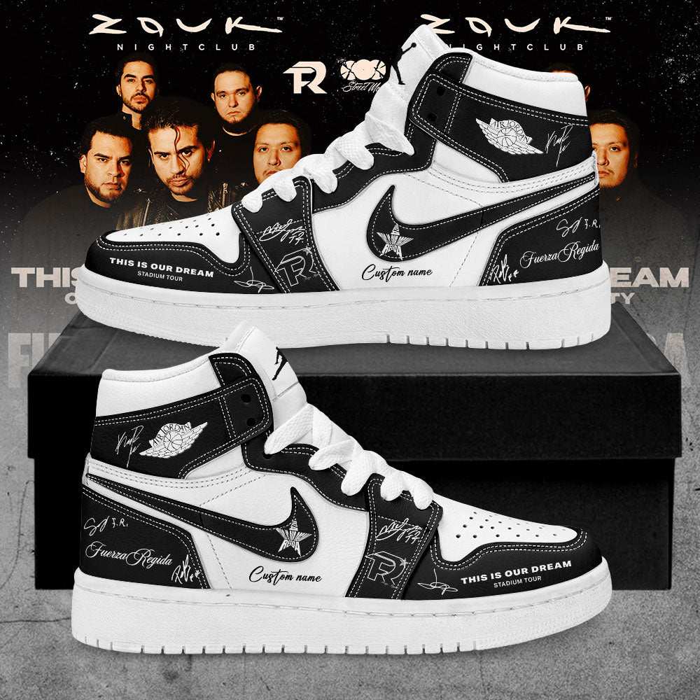 . Fuerza Regida This Is Our Dream Stadium Tour 2026 Signature Custom Name Shoes