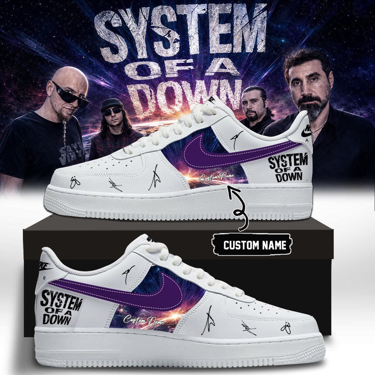 System of a Down "Europe / UK Stadium Tour 2026" Signature Limited Edition - Shoes 6