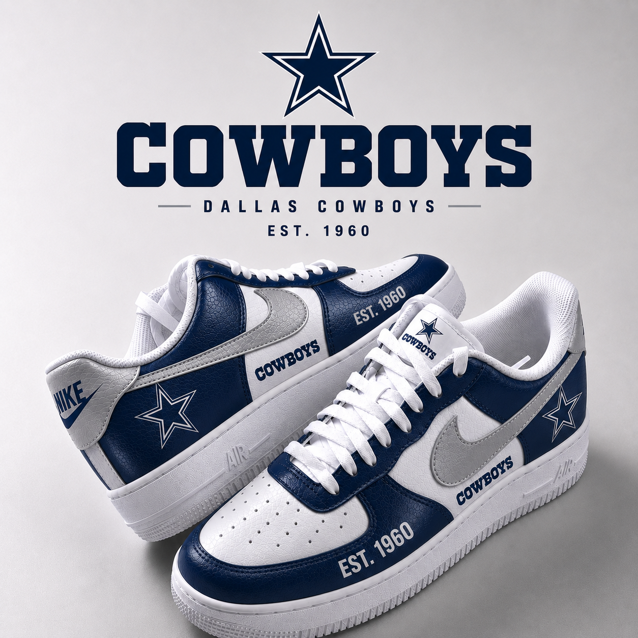 Limited Edition Dallas Cowboys 2026 New AF1 Sneakers