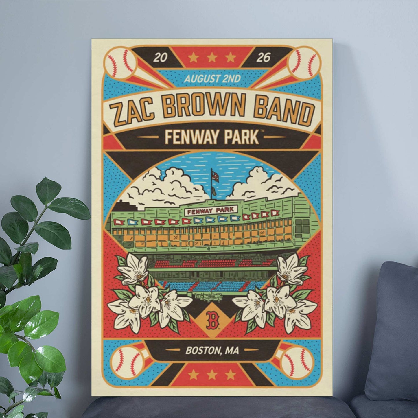 Limited Edition Love & Fear Tour in Fenway Park Poster-KC08032625