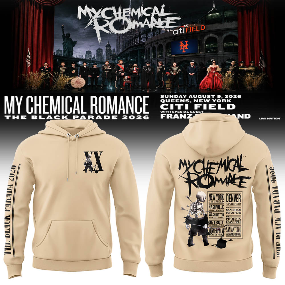 Limited Edition MCR Long Live The Black Parade Tour US 2026 Hoodie