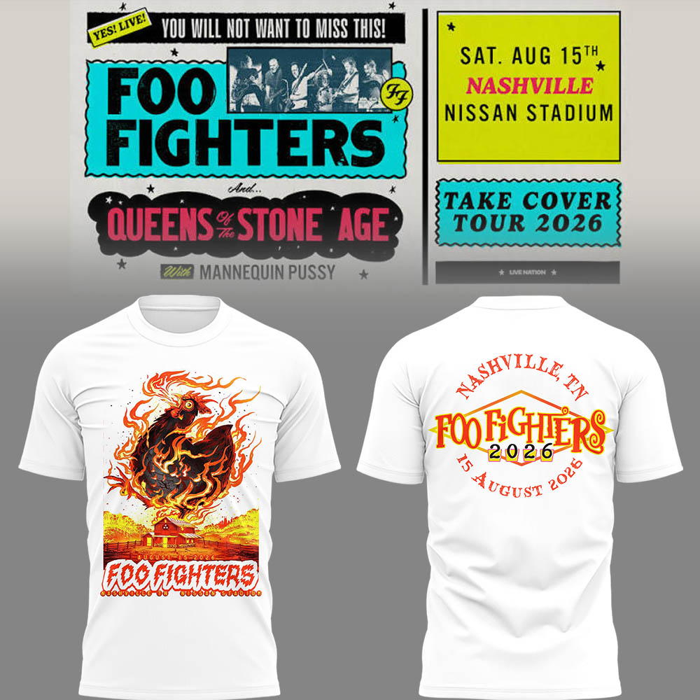 FF 🎸🎤 "Take Cover Tour 2026" in Nashville,TN TShirt-LL260816003