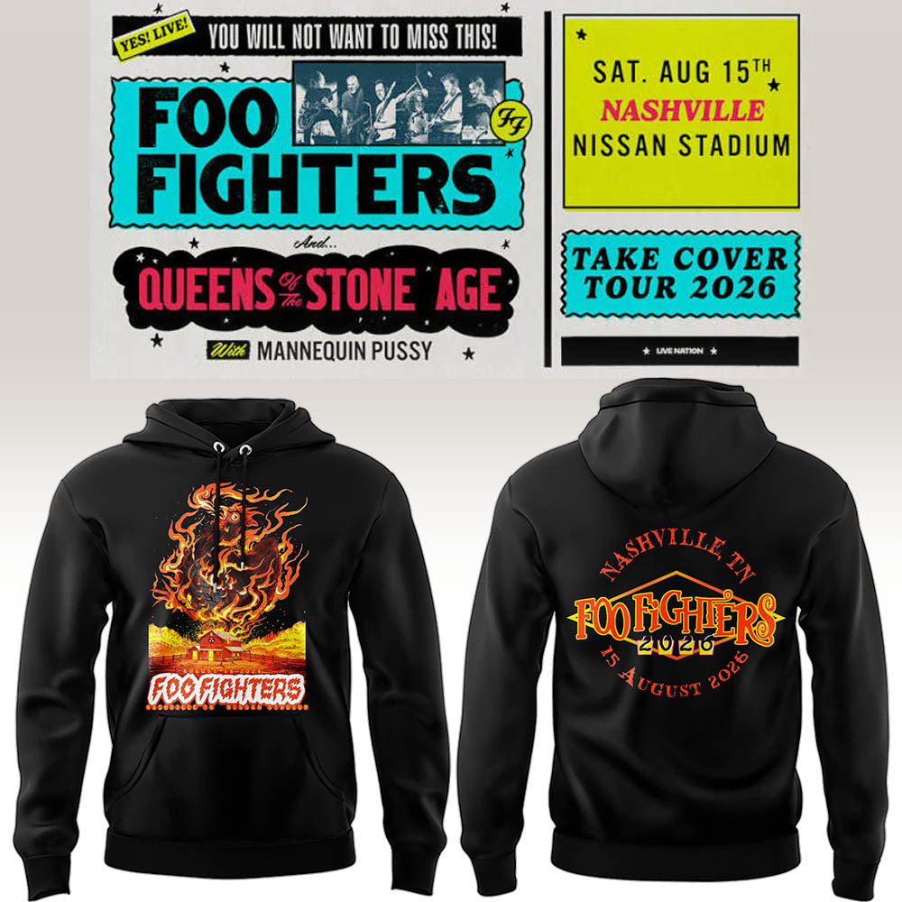 FF 🎸🎤 "Take Cover Tour 2026" in Nashville,TN Hoodie-LL260816009