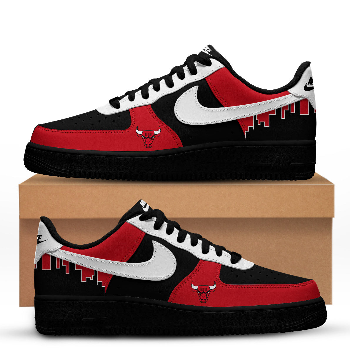 Chicago Bulls Skyline Fan AF1 Custom