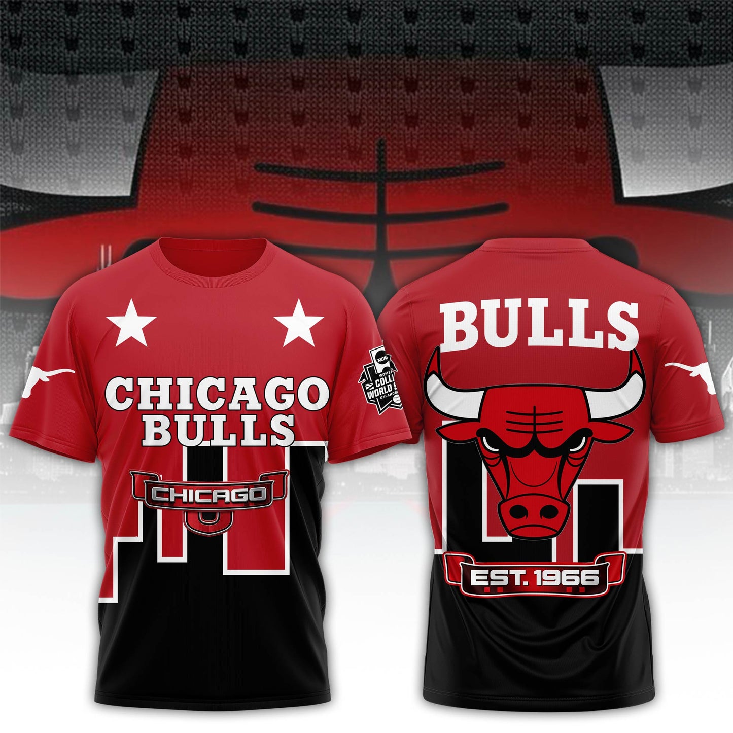 Chicago Bulls Skyline Fan Tshirt