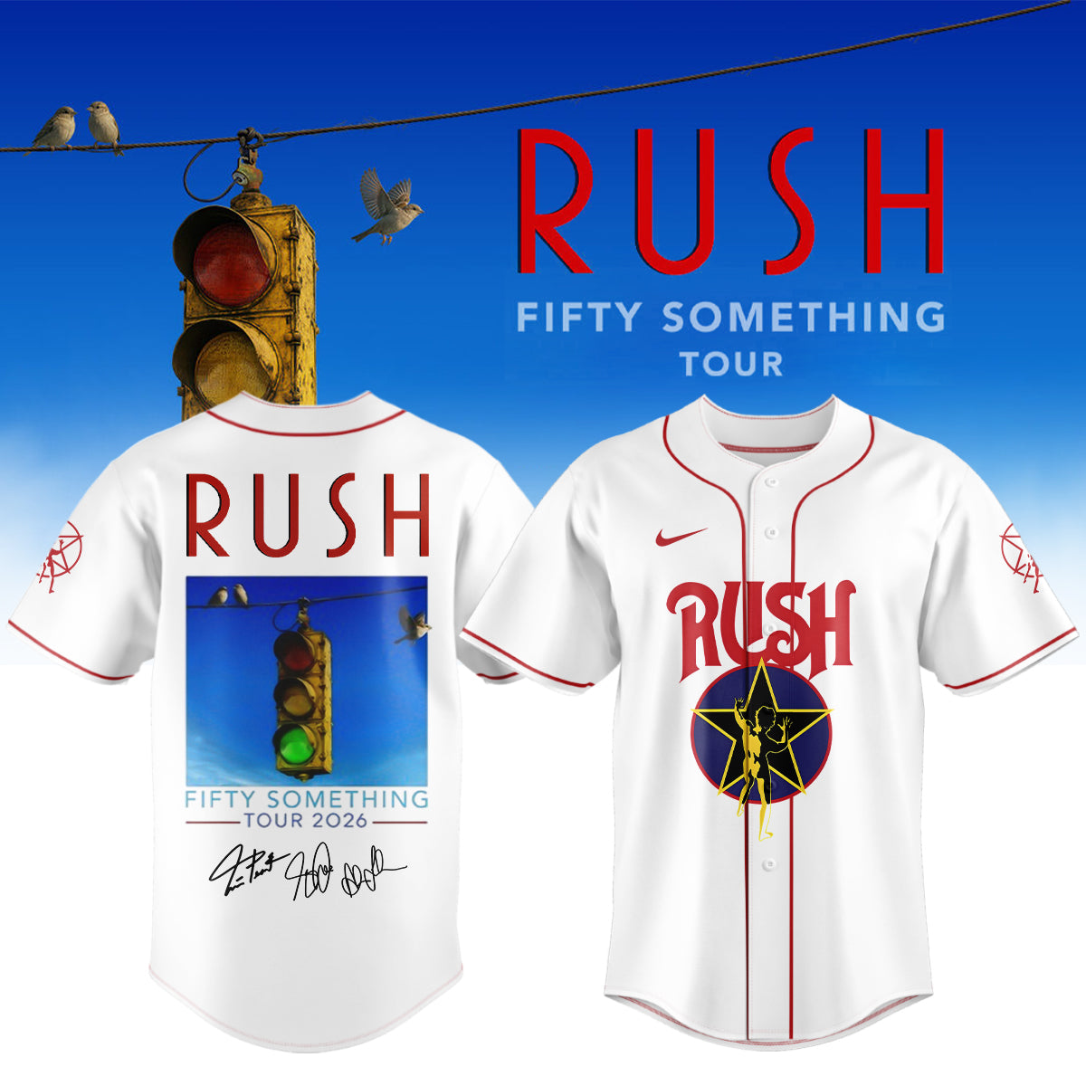,,,RUSH "Fifty Something Tour" 2026 Signed – Jersey
