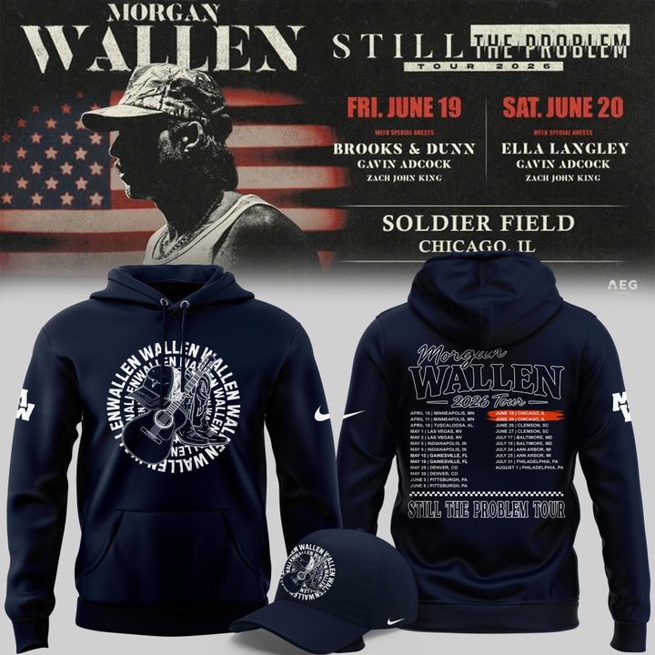 2.Exclusive Version 2026 Chicago Bears x Morgan Wallen Hoodie