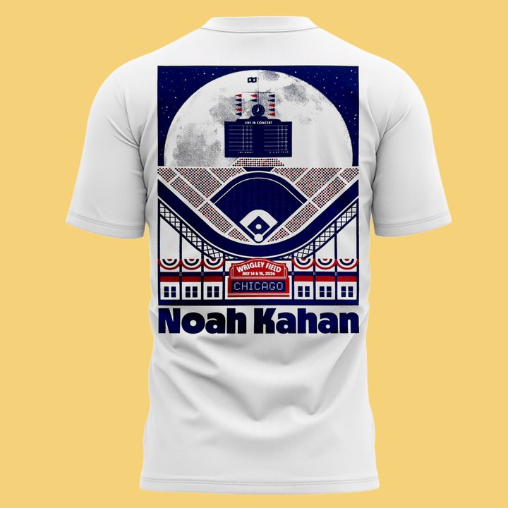 Noah Kahan's 'Great Divide Tour' coming to Chicago | Wrigley Field White Tee