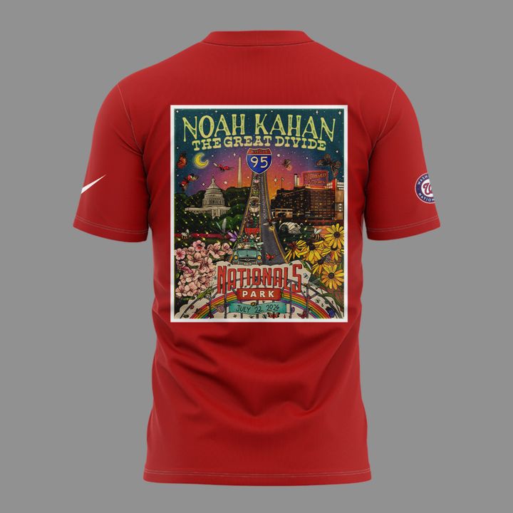 Special Shirt Noah Kahan x Washington Nationals - The Great Divide Tour 2026 T-Shirt
