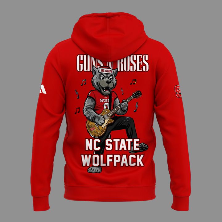 12. Exclusive 2026 Guns N' Roses x NC State Football - World Tour 2026 Hoodie