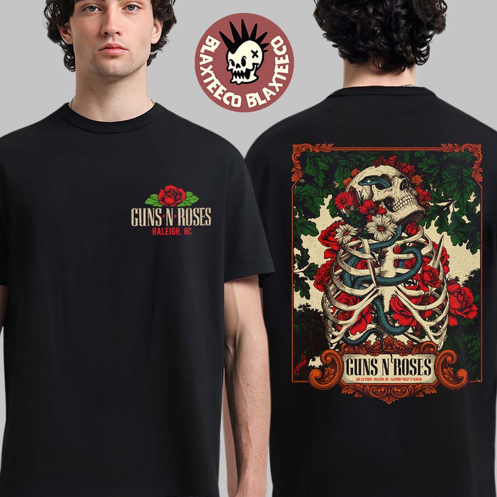 05.06. Black Shirt Guns N' Roses At Carter-Finley Stadium - World Tour 2026 T-Shirt