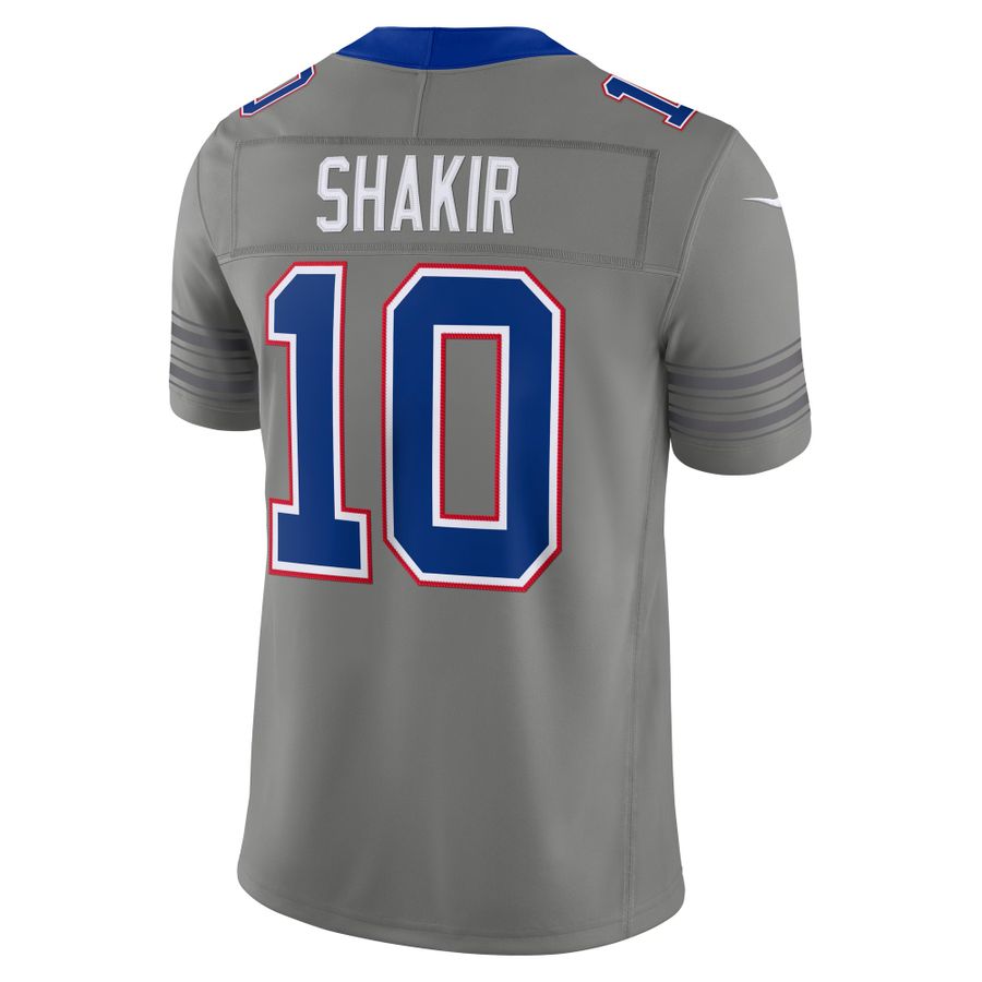 Khalil Shakir Gray Buffalo Bills Nickel City Vapor F.U.S.E. Stitched Limited Jersey