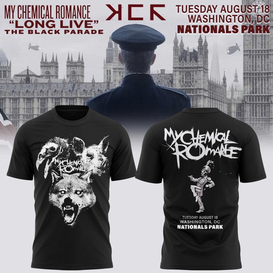 My Chemical Romance The Black Parade 2026 Tour Nationals Park, Washington, D.C "The Pack" T-shirt