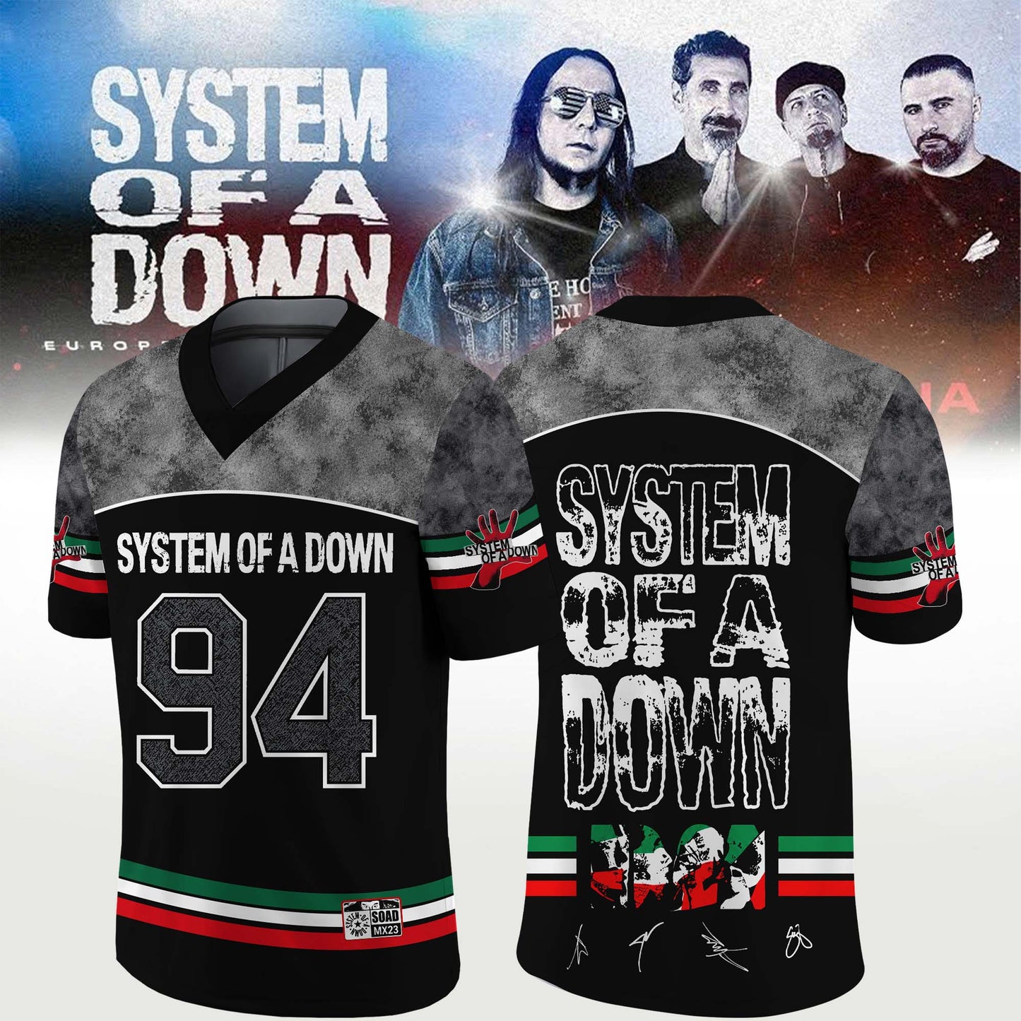 System of a Down signed Jersey 5