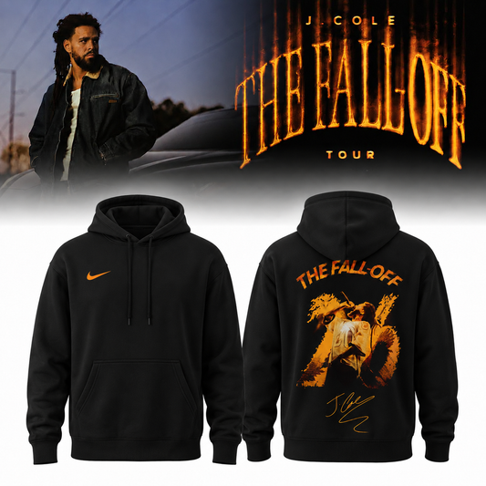 ,,.J. Cole - "The Fall-Off Tour 2026" . Limited Edition Signature Hoodie