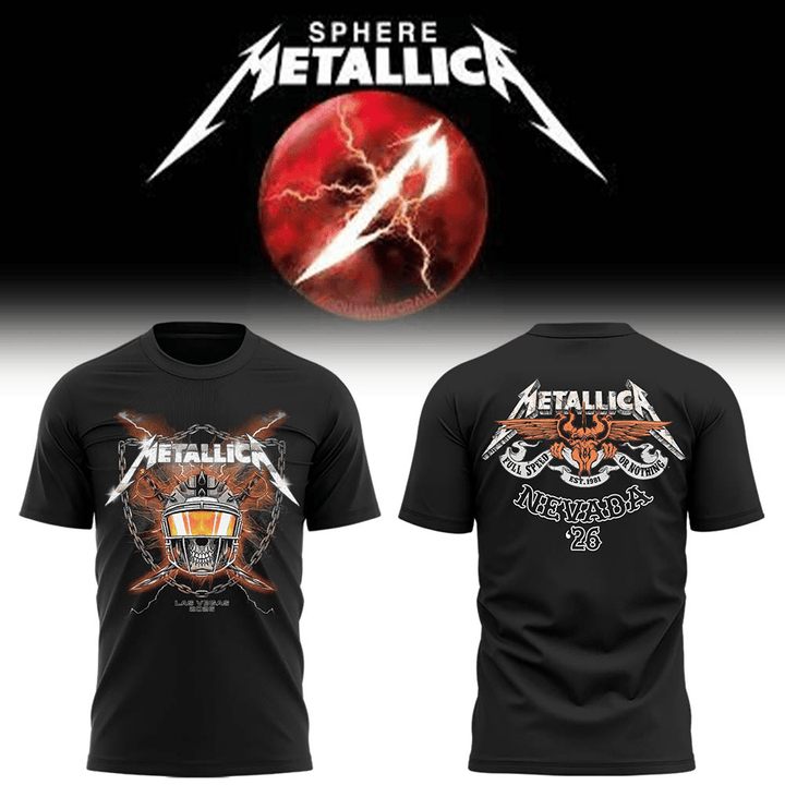 MTLC Life Burns Faster Las Vegas 2026 Night 1 Venue Poster Live At Sphere October 1 2026 Ktulu Art Unisex T-Shirt