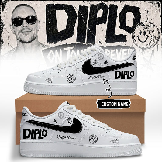 DIPLO ON TOUR FOREVER signed Shoes 11