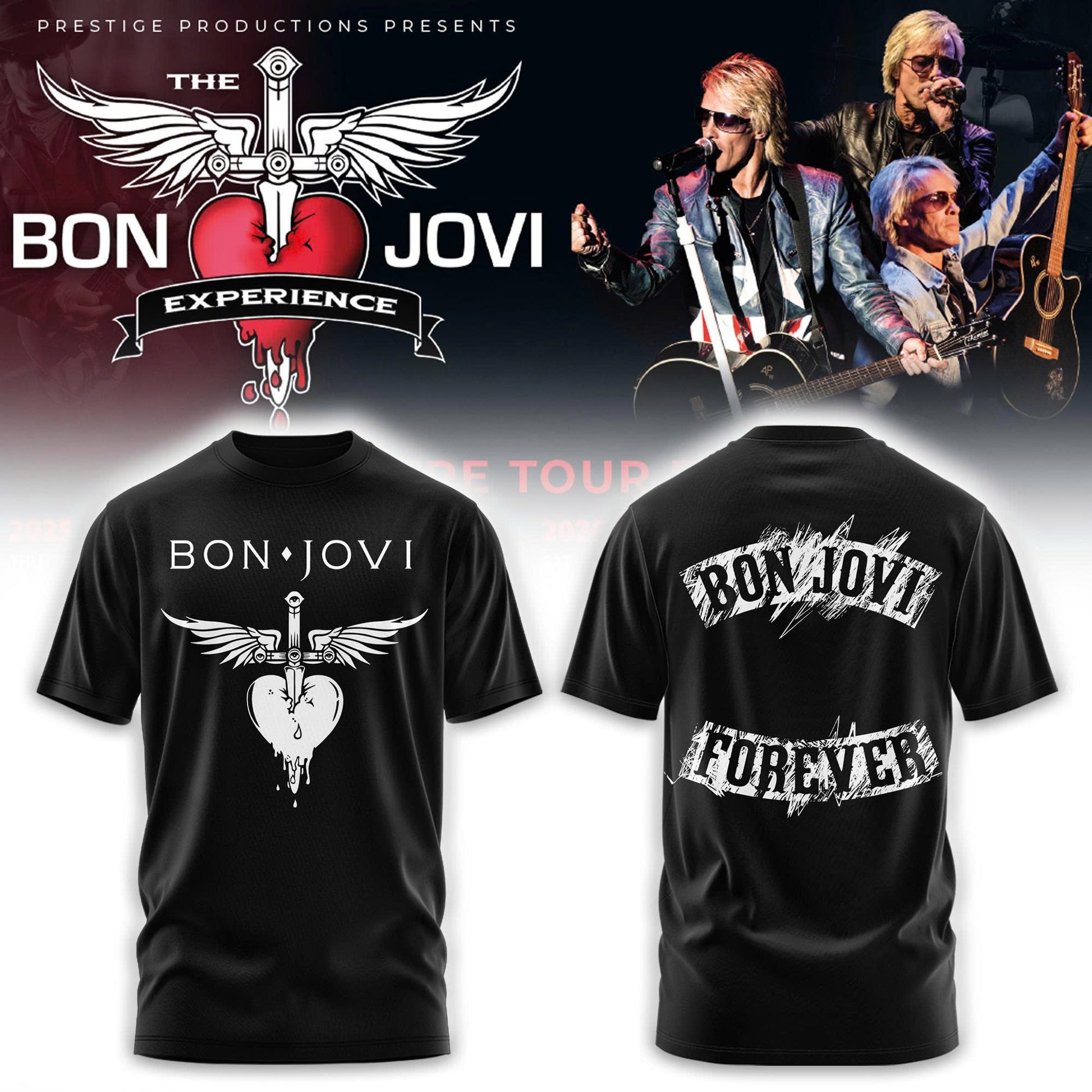 Bon Jovi Forever Tour '26 Tshirt v3