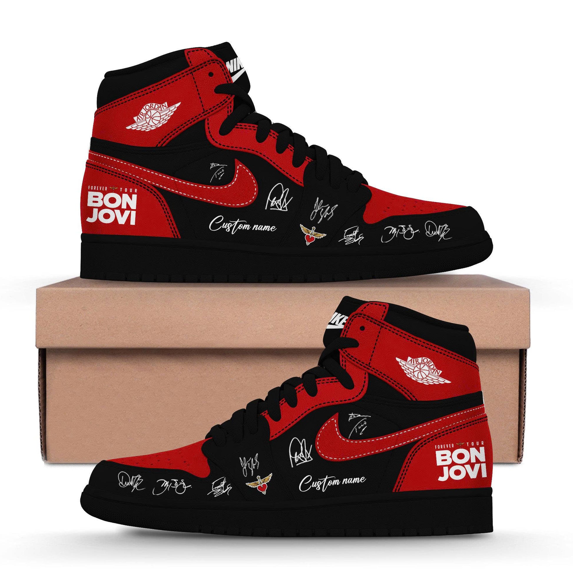 Bon Jovi Forever Tour ’26 Custom Name AJ1 v8