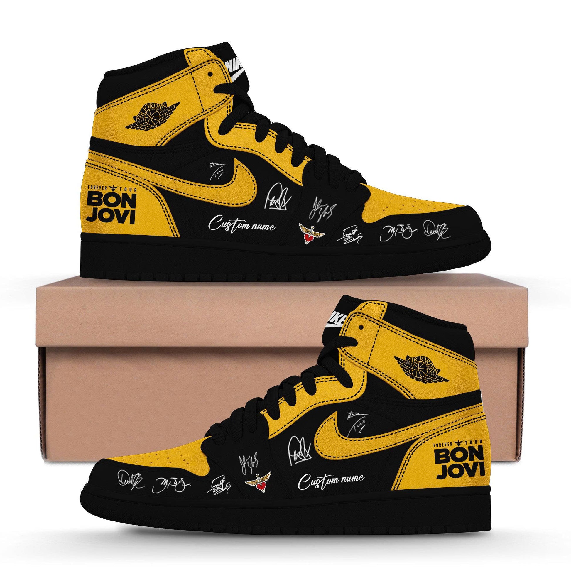 Bon Jovi Forever Tour ’26 Custom Name AJ1 v9