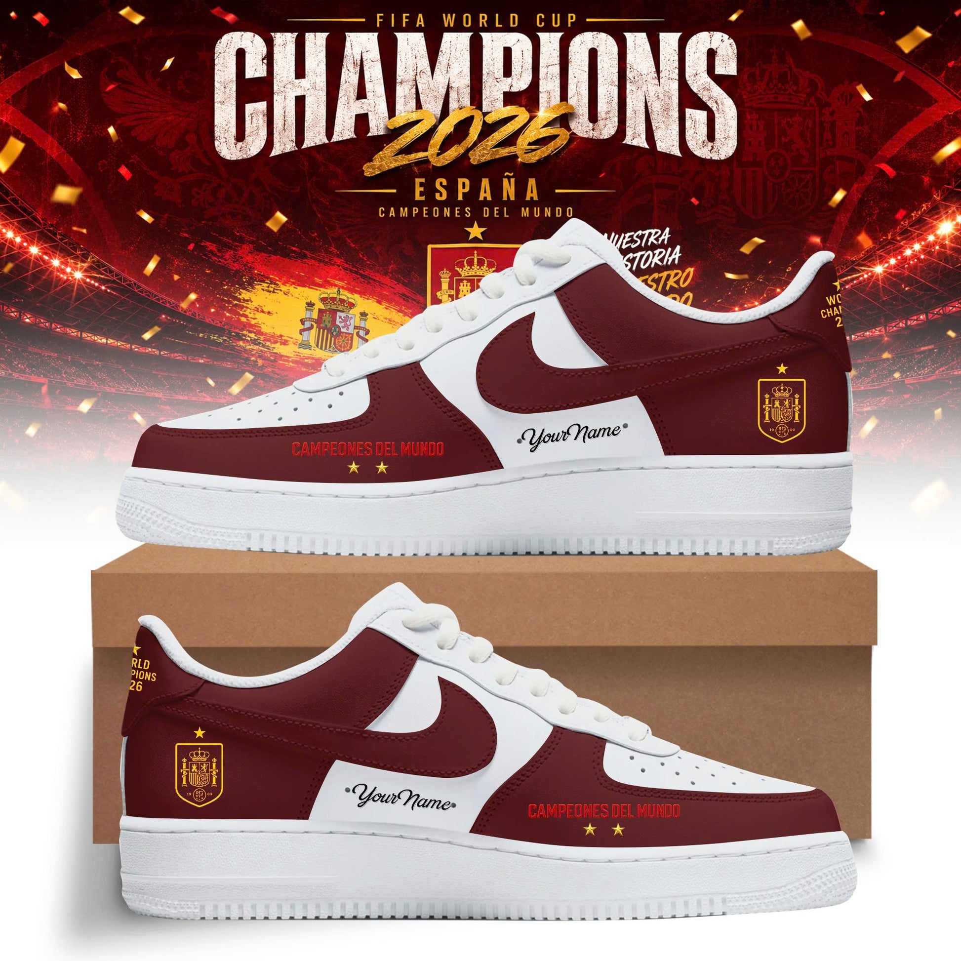 Spain World Cup Champions 2026 Limited Shoes