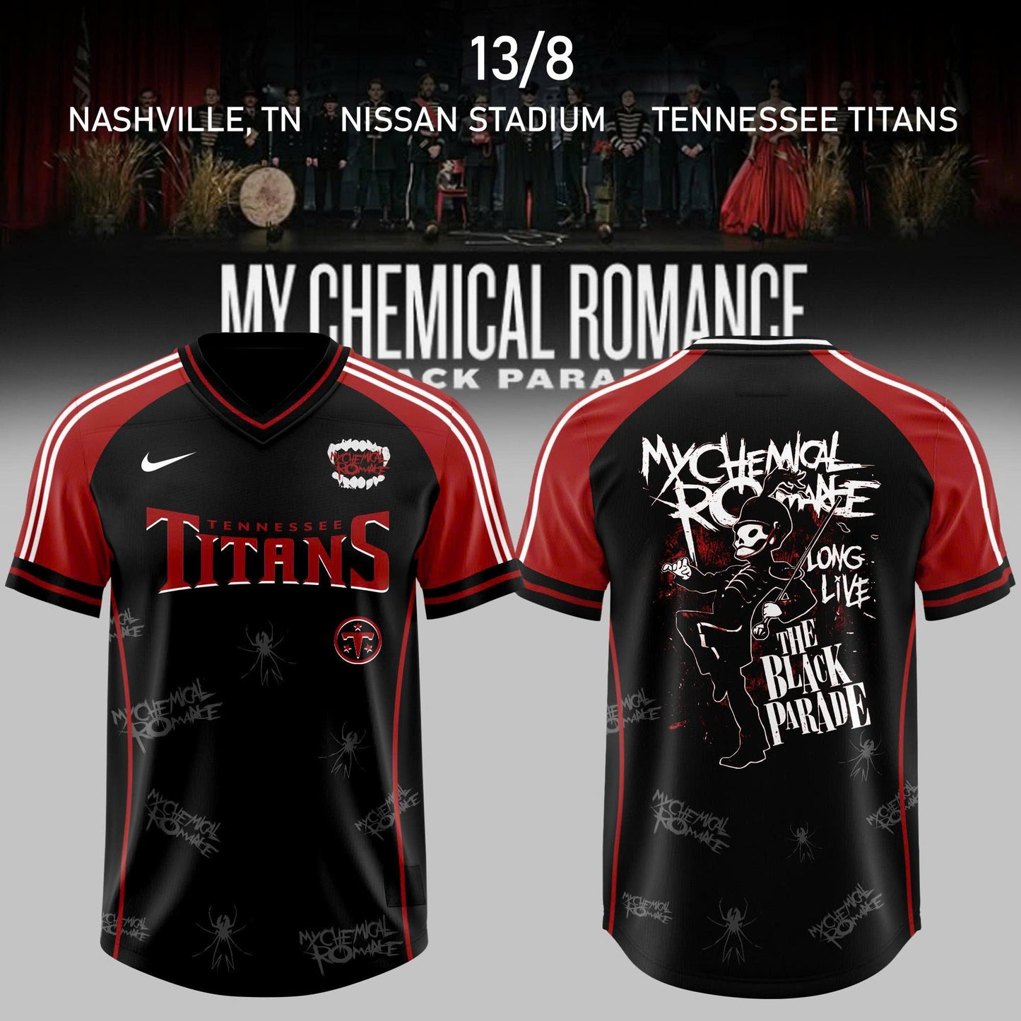 .My Chemical Romance The Black Parade 2026 Jersey Collection