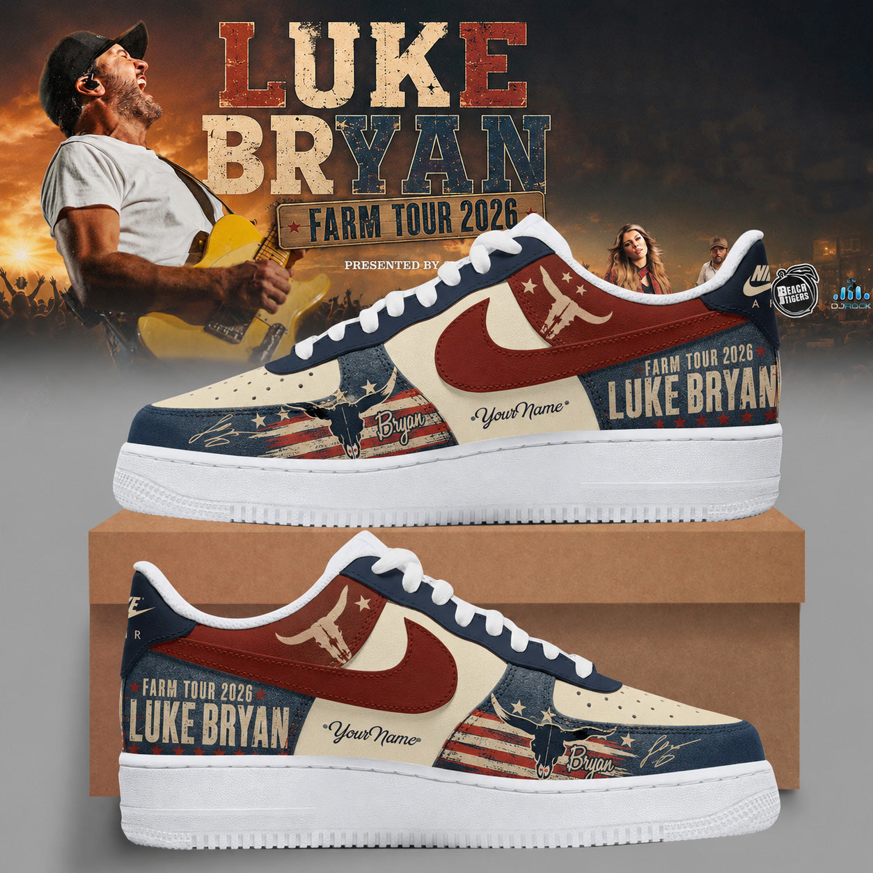 .Luke Bryan – Word On The Street Tour 2026 Limited Shoes 02