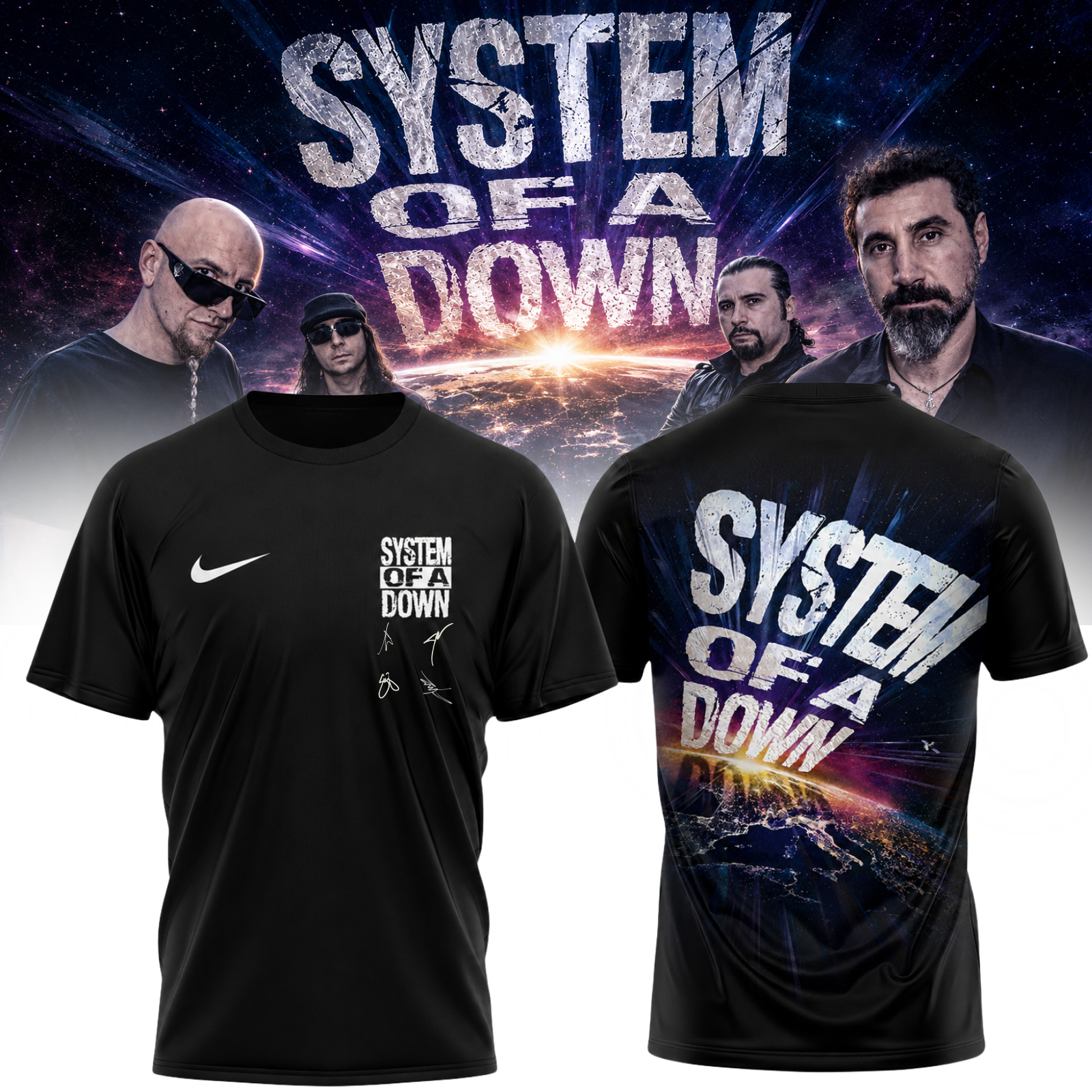 System of a Down “Europe / UK Stadium Tour 2026” - Tshirt