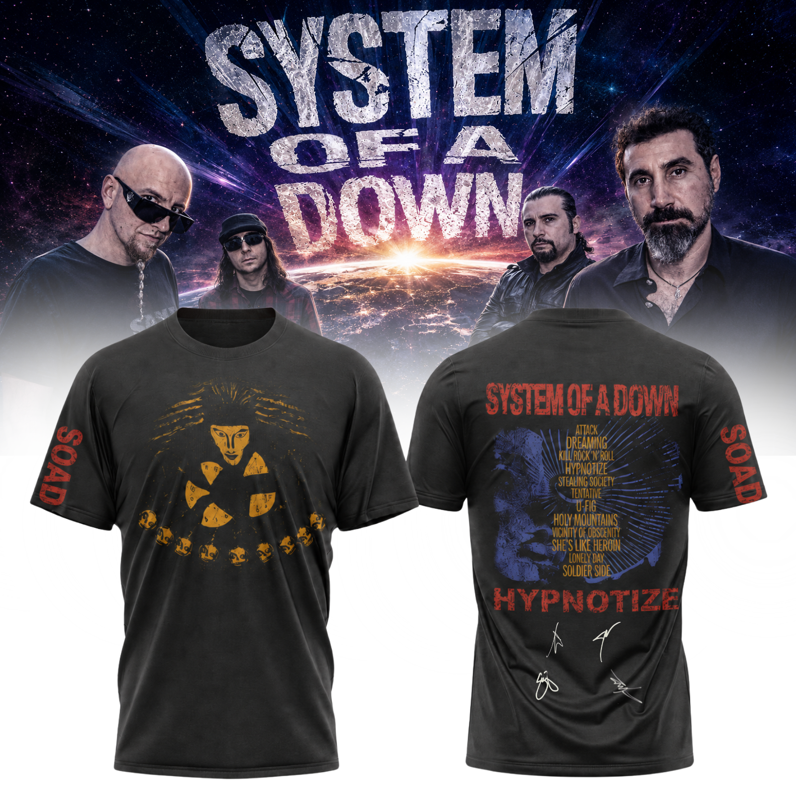 System of a Down “Europe / UK Stadium Tour 2026” - Tshirt