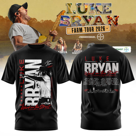 Luke Bryan – Word On The Street Tour 2026 Limited Edition Tshirt