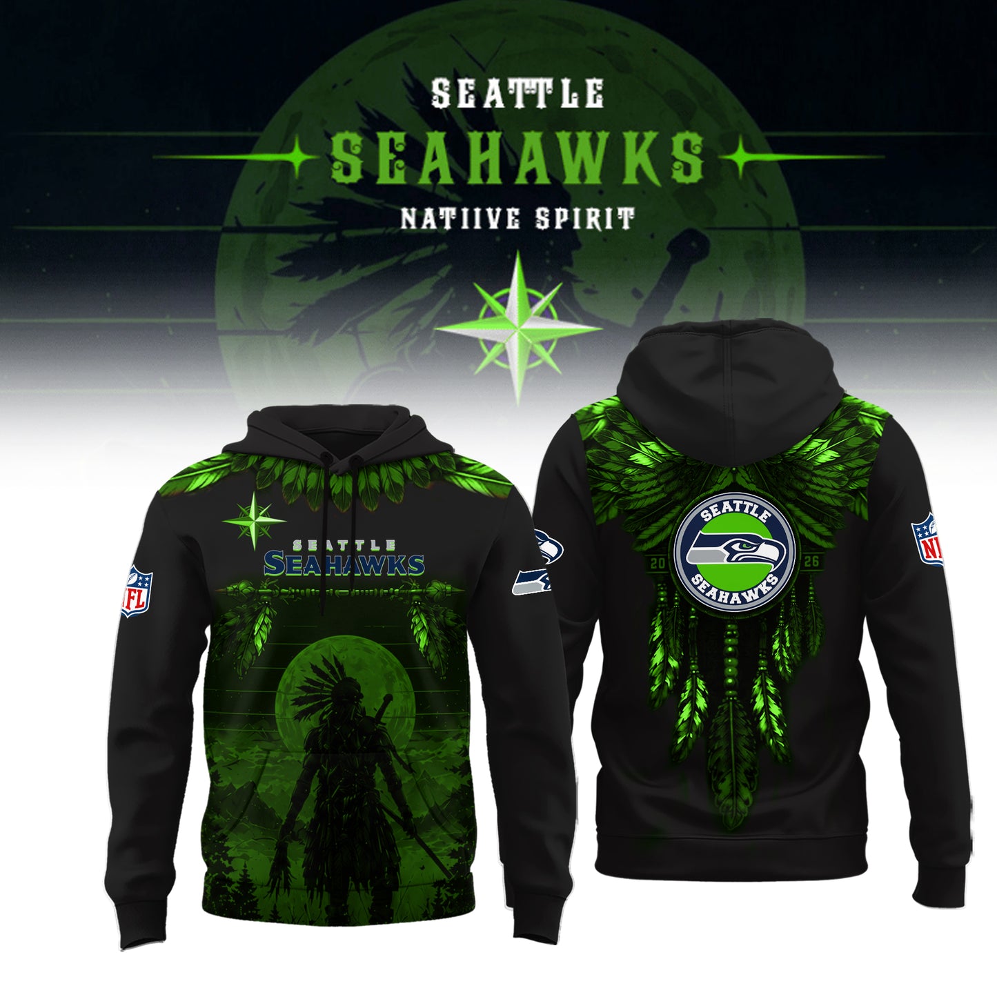 Limited Edition Seattle Seahawks Native Spirit Heritage 2026 Shirt