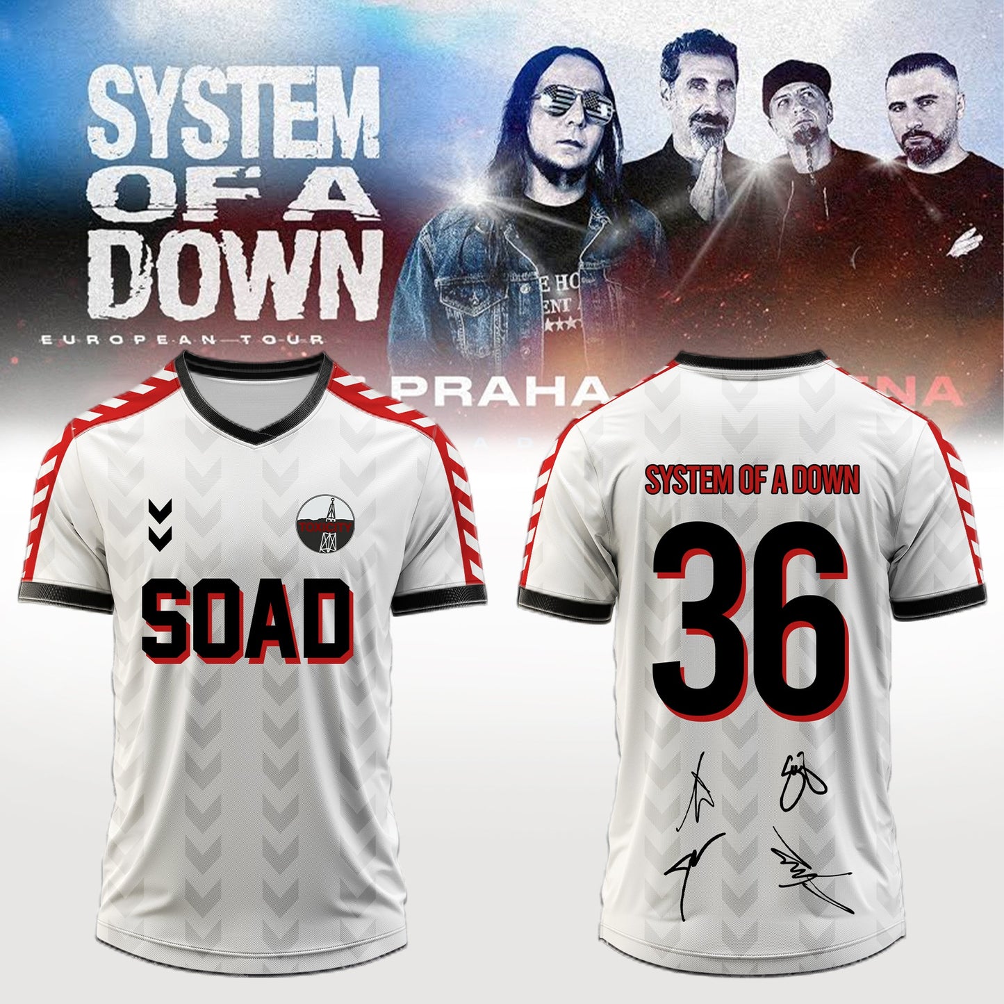 .System of a Down “Europe / UK Stadium Tour 2026” signed Jersey 1