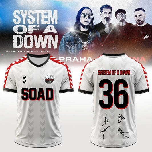 .System of a Down “Europe / UK Stadium Tour 2026” signed Jersey 1