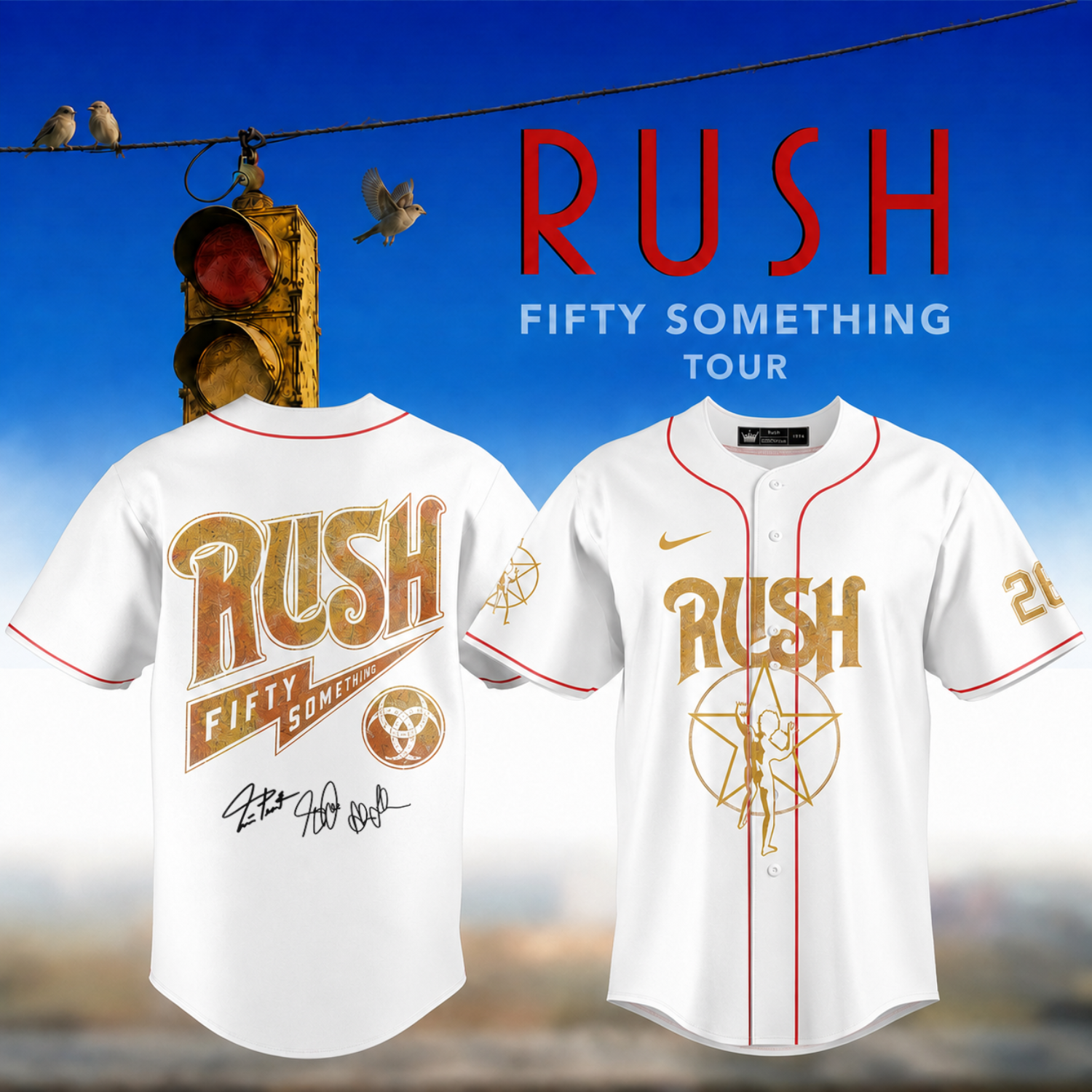 ,,,RUSH "Fifty Something Tour" 2026 Signed – Jersey
