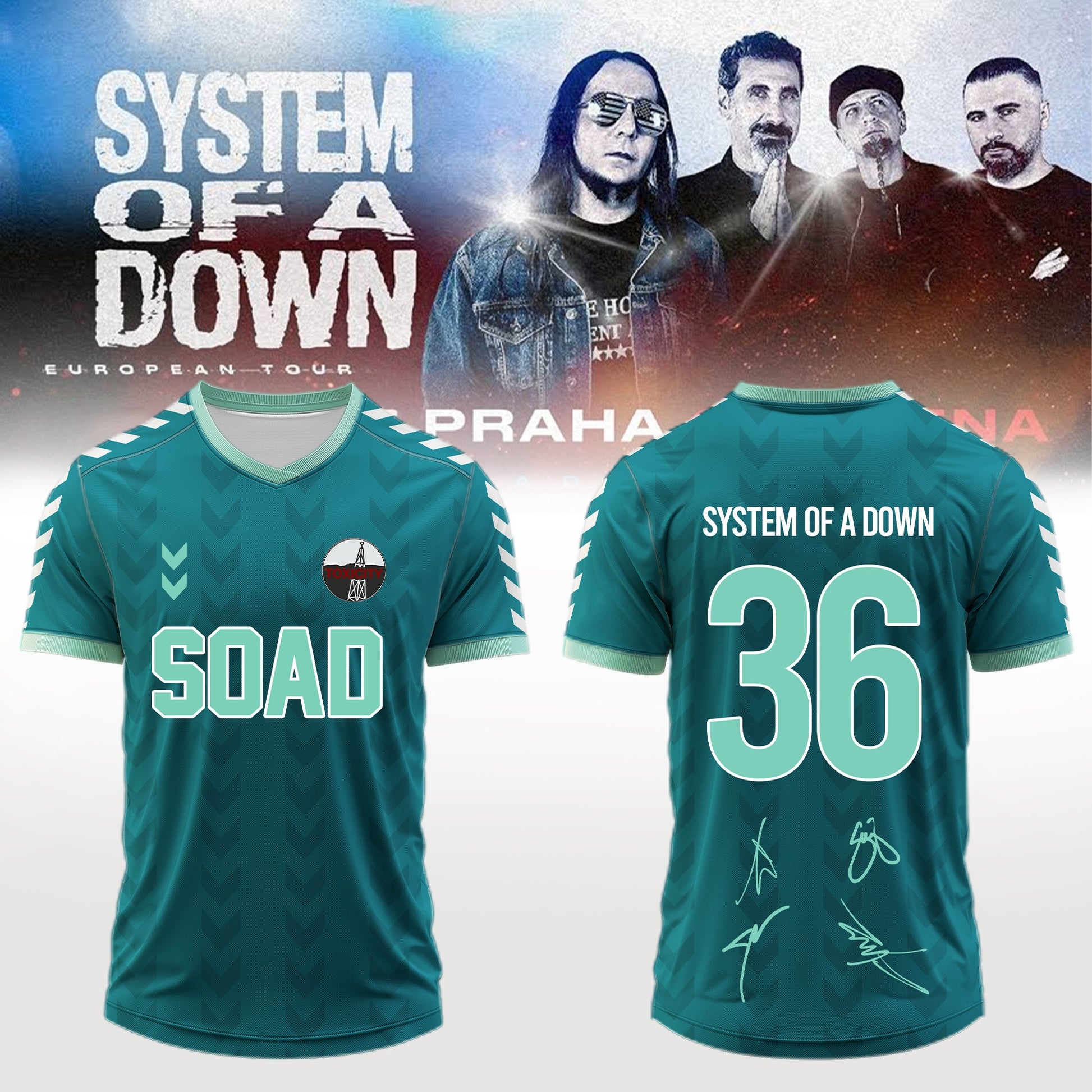 .System of a Down “Europe / UK Stadium Tour 2026” signed Jersey 1